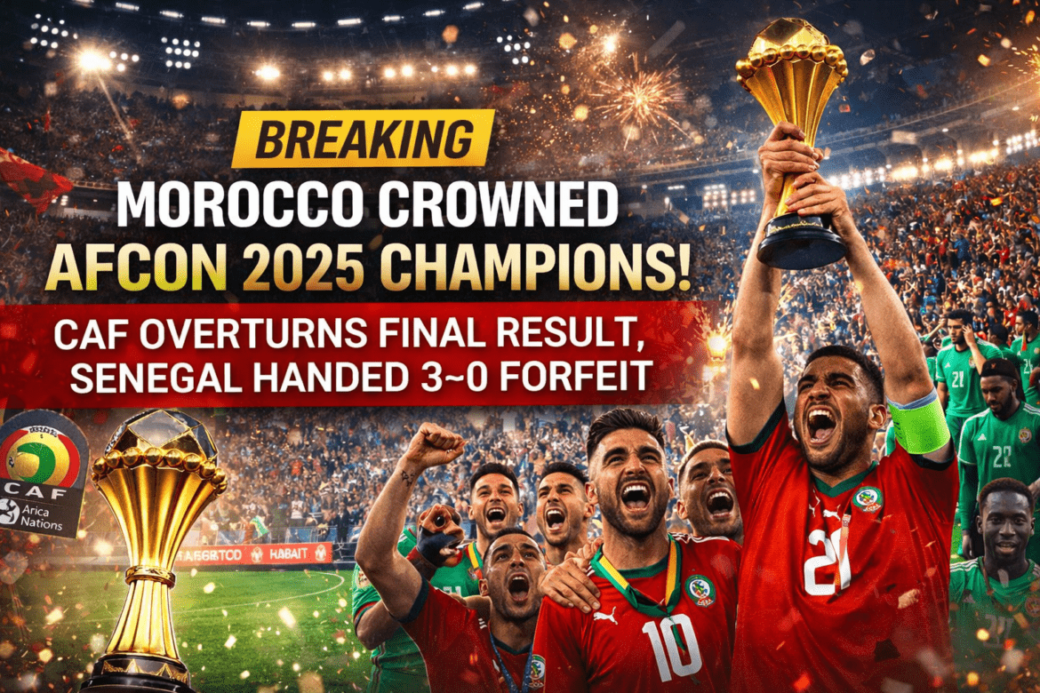 morocco crowned afcon champions