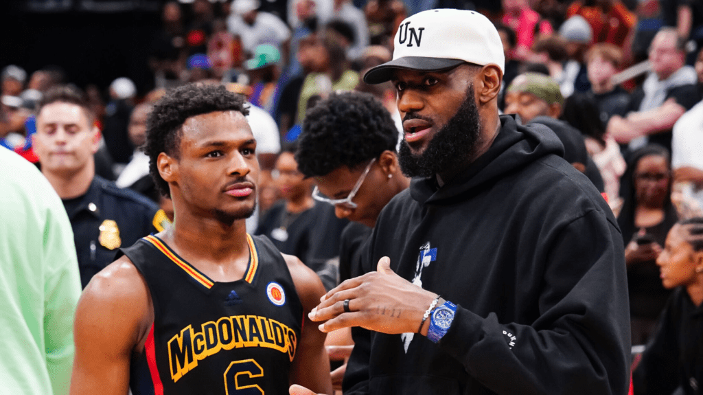 LeBron James free agency: lebron james and bronny james
