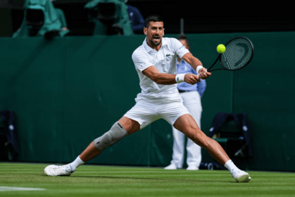 Novak Djokovic and Incrediwear knee gear