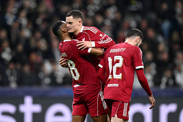 Florian wirtz scores for Liverpool