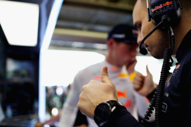 Red Bull racing negineer Gianpiero Lambiase