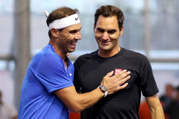 Rafael Nadal and Roger Federer