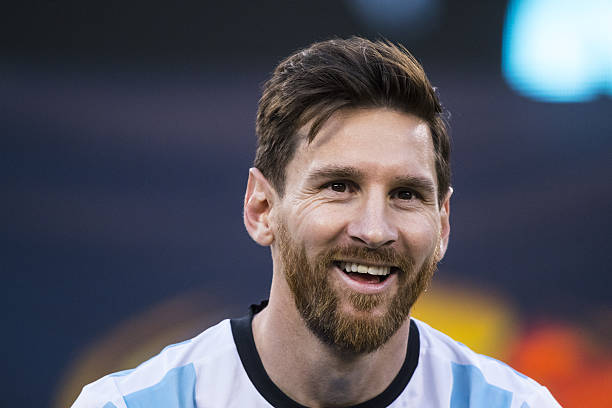 Messi in an Argentina shirt