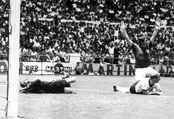 Allan Mullery opens the scoring for England