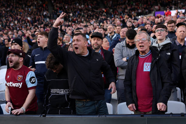 Frustrated West Ham fans