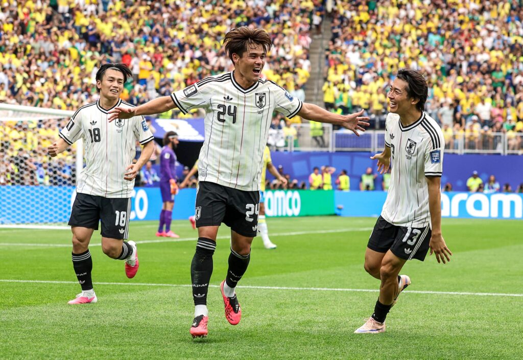 Brazil vs Japan, Kaishu Sano opens the scoring for Japan