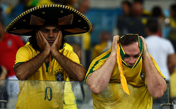 Brazil supporters reaction after 7-1 defeat