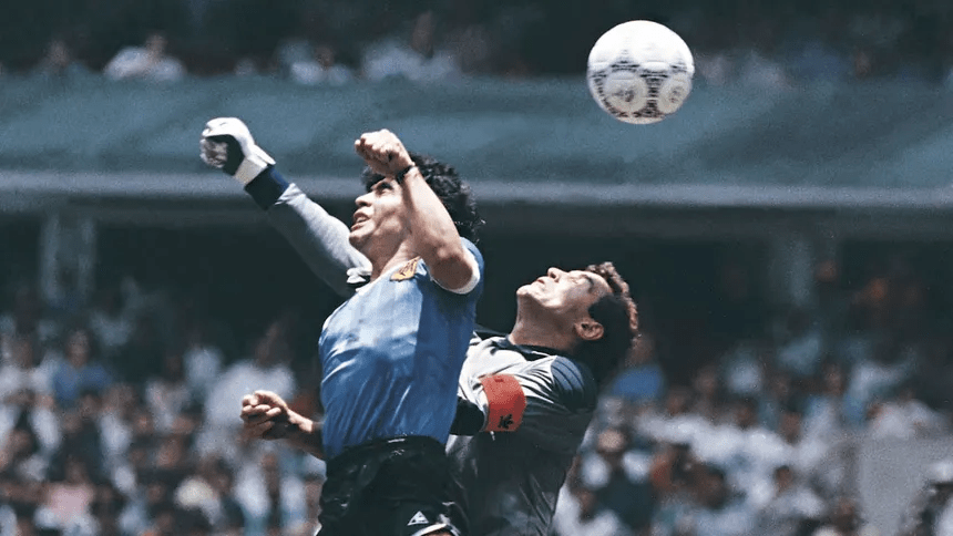 Maradona's hand of god goal