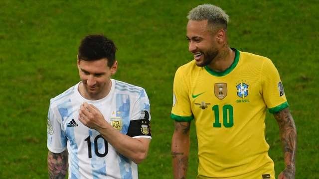 Neymar's farewell to lionel messi